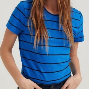 Lucky Brand Crew Neck Stripe Tee